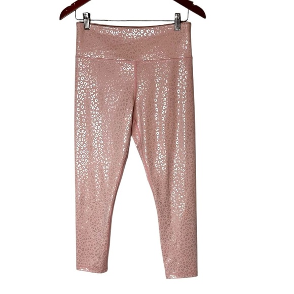 Zyia Pink Leopard Unicorn Leggings Light N Tight Leggings- Size 8-10 - Picture 4 of 12